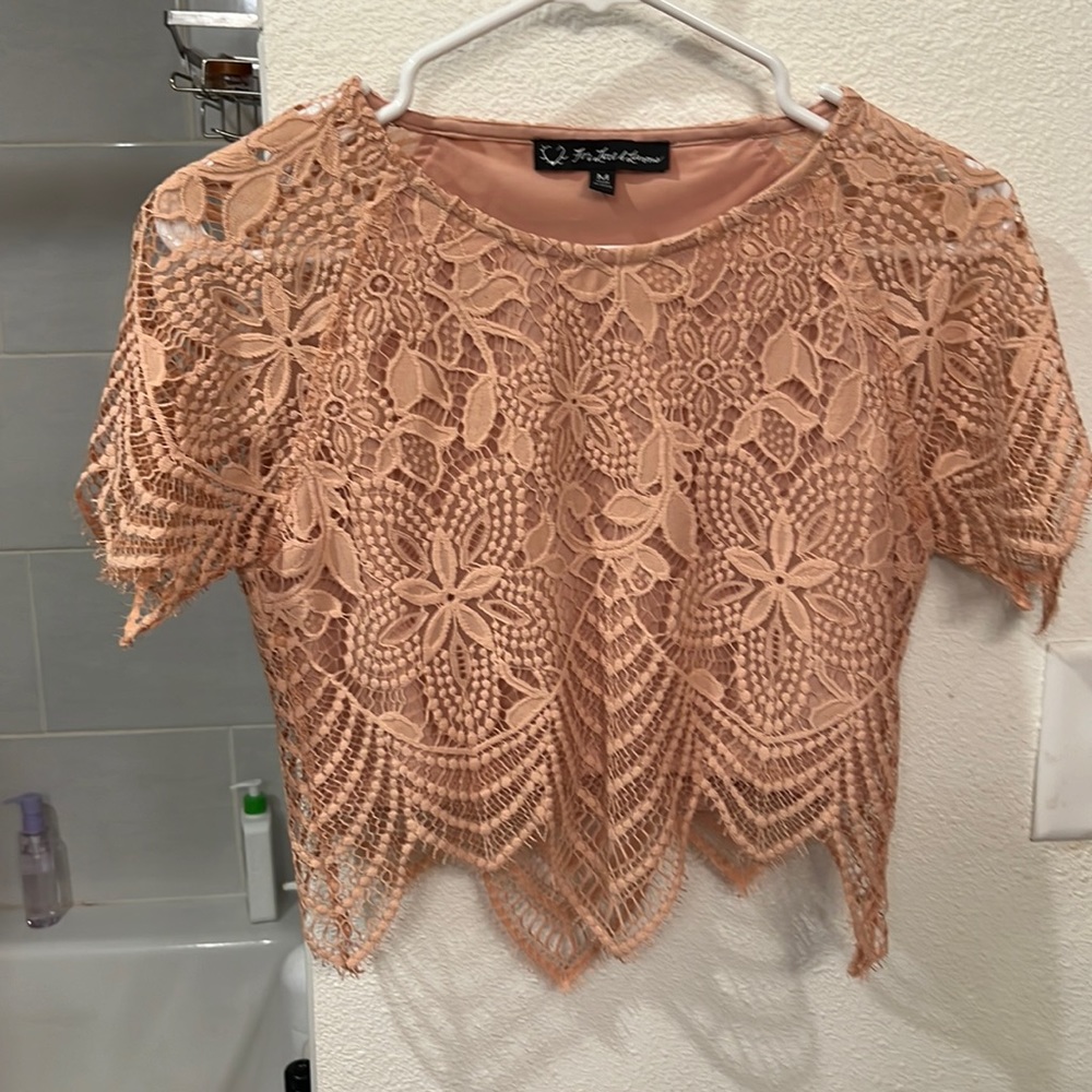 For love & lemons lace crop